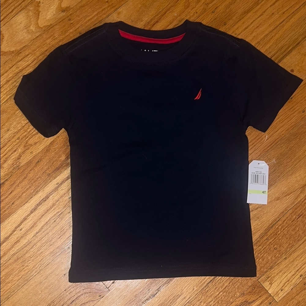 Nautica Blue Short Sleeve Tee Classic Crew Neck